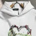 Balenciaga Thorn Heart Graphic Hoodie Unisex Long Sleeve Hooded Pullover Sweatshirt #A67449