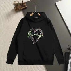 Balenciaga Thorn Heart Graphic Hoodie Unisex Long Sleeve Hooded Pullover Sweatshirt #A67449