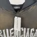 Balenciaga Vintage Faded Hoodie Front Distressed Logo Print Grey Black #A68798