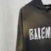 Balenciaga Vintage Faded Hoodie Front Distressed Logo Print Grey Black #A68798
