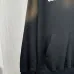 Balenciaga Vintage Faded Hoodie Front Distressed Logo Print Grey Black #A68798