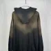 Balenciaga Vintage Faded Hoodie Front Distressed Logo Print Grey Black #A68798
