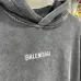 Balenciaga Washed Distressed Logo Pullover Hoodie Sweatshirt, Black #A67839