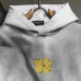 Balenciaga Yellow BB Logo Vintage Washed Distressed Hoodie Multi‑Tone #A68207