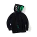 Bape Pink green tooth print double hoodie #99899873
