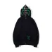 Bape Pink green tooth print double hoodie #99899873
