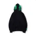 Bape Pink green tooth print double hoodie #99899873