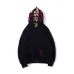 Bape Pink green tooth print double hoodie #99899873