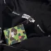 Bape Pink green tooth print double hoodie #99899873