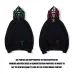 Bape Pink green tooth print double hoodie #99899873