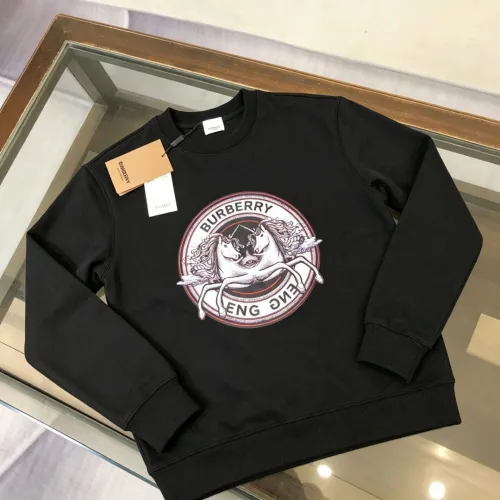Burberry Circular Pegasus Logo Crewneck Sweatshirt, Black & White #A69393