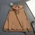Burberry Equestrian Knight Embroidered Hoodie, Classic Check Stripe Sweatshirt #A69183