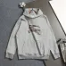 Burberry Equestrian Knight Print Cotton Hoodie White,Gray,Black #A68216