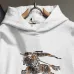 Burberry Equestrian Knight Print Cotton Hoodie White,Gray,Black #A68216