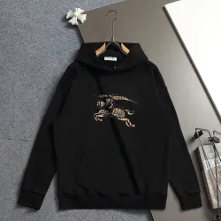 Burberry Equestrian Knight Print Cotton Hoodie White,Gray,Black #A68216