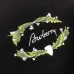 Burberry Floral Wreath Signature Logo Crewneck Sweatshirt, Black & White #A69396