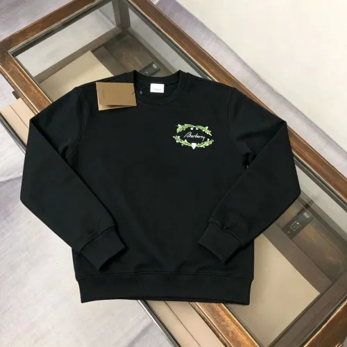 Burberry Floral Wreath Signature Logo Crewneck Sweatshirt, Black & White #A69396