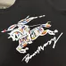 Burberry Graffiti Knight Logo Crewneck Sweatshirt, Black & White #A69397