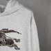 Burberry Hoodie Equestrian Knight Check Logo Print Black Grey #A68796