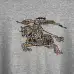Burberry Hoodie Equestrian Knight Check Logo Print Black Grey #A68796