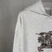 Burberry Hoodie Equestrian Knight Check Logo Print Black Grey #A68796