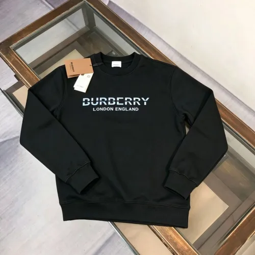 Burberry London England Bold Text Logo Crewneck Sweatshirt, Black & White #A69394