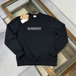Burberry London England Text Logo Crewneck Sweatshirt, Black & White #A69389
