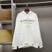 Burberry Pullover Hoodie With Front London Logo Print, White, Black, Beige #A69408