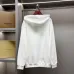 Burberry Pullover Hoodie With Front London Logo Print, White, Black, Beige #A69408