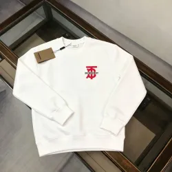 Burberry TB Monogram Logo Crewneck Sweatshirt, Black & White #A69387