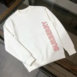 Burberry Vertical Red Logo Crewneck Sweatshirt, Black & White #A69395