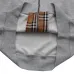 Gray Burberry Hoodie With Checkered Pattern Sleeves And Hood Iconic Fashion Design #B54324