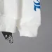 Chrome Hearts Full Zip Hoodie Blue Gothic Letter Print, White, Black #A68769