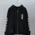Chrome Hearts Full Zip Hoodie Blue Gothic Letter Print, White, Black #A68769