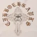Chrome Hearts Zip Hoodie Embossed Cross Embroidery Front & Back, Multi Colors #A68777