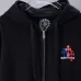 Chrome Hearts Zip Up Hoodie Multicolor Cross Print Black #A68795