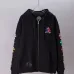 Chrome Hearts Zip Up Hoodie Multicolor Cross Print Black #A68795