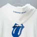 Chrome Hearts x Rolling Stones Zip Up Hoodie White Blue Tongue Logo #A68768