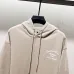 Chic Christian Dior Inspired White Hoodie with Elegant Embroidery #B54393