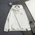 Dior Christian Dior Atelier Logo Embroidered Hoodie, White Khaki Dark Brown Black #A69020