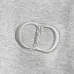 Dior Classic CD Logo Embroidered 420g Heavyweight Hoodie, White Brown Grey Pink Black #A69019