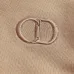 Dior Classic CD Logo Embroidered 420g Heavyweight Hoodie, White Brown Grey Pink Black #A69019