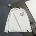 Dior Classic Dior Logo Embroidered Crew Neck Sweatshirt, White and Black #A69021