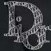 Dior Classic Dior Logo Embroidered Crew Neck Sweatshirt, White and Black #A69021