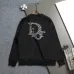 Dior Classic Dior Logo Embroidered Crew Neck Sweatshirt, White and Black #A69021