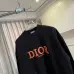 Dior Crew Neck Sweatshirt With Orange Logo Print On Chest, White, Black #A69410