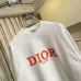 Dior Crew Neck Sweatshirt With Orange Logo Print On Chest, White, Black #A69410