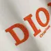 Dior Crew Neck Sweatshirt With Orange Logo Print On Chest, White, Black #A69410