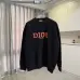 Dior Crew Neck Sweatshirt With Orange Logo Print On Chest, White, Black #A69410