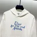 Stylish Dior - Inspired Cream Hoodie with Unique Slogan Print #B54394